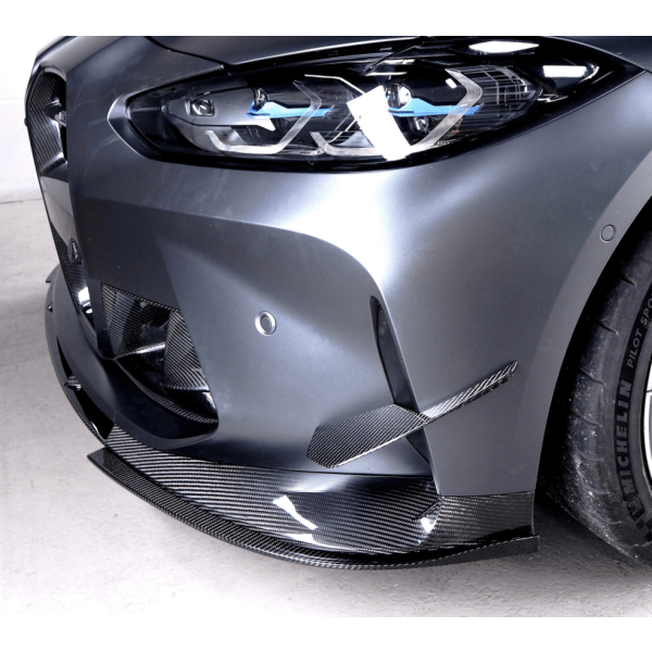 Canards 3D till främre stötfångare i pre-preg carbon för BMW M3 G80 & M4 G82/G83
