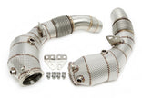 BMW M5 F10/ M6 F12/F13/F06 S63 B44 Motor 2012-2018 Downpipe Med Katalysator & Värmeskydd TA Technix