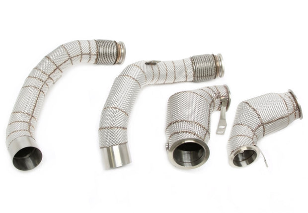 BMW M5 F90 / M8 F91/F92/F93 S63-Motor 2017-2020 Downpipe Med Katalysator & Värmeskydd TA Technix