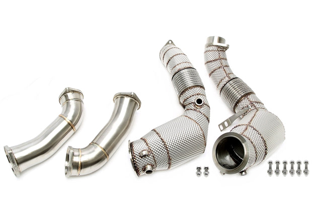 BMW M5 F90 / M8 F91/F92/F93 S63M 2020- Downpipes Med Katalysator TA Technix