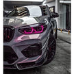 AE Design Främre stötfångarfenor i carbon för BMW X4 M F98 LCI – bild 2
