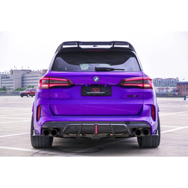 Övre bakre spoiler för bagagelucka i carbon för BMW X5 M F95 2020+