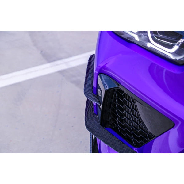 Fenor (canards) för främre stötfångare i carbon för BMW X5 M F95 2020+