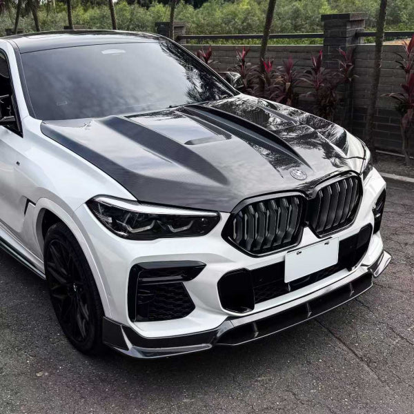 Motorhuv i pre-preg carbon för BMW X5 G05, X6 G06, X5 M F95 & X6 M F96 – variant 1