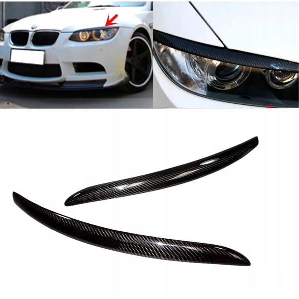 Strålkastarlister (ögonbryn) i carbon för BMW 3-serie E92/E93 & M3