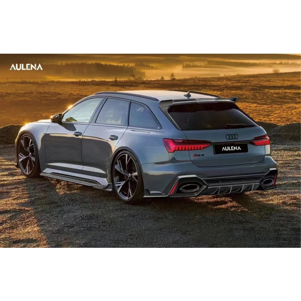 Bakre spoiler i dry pre-preg carbon för Audi RS6