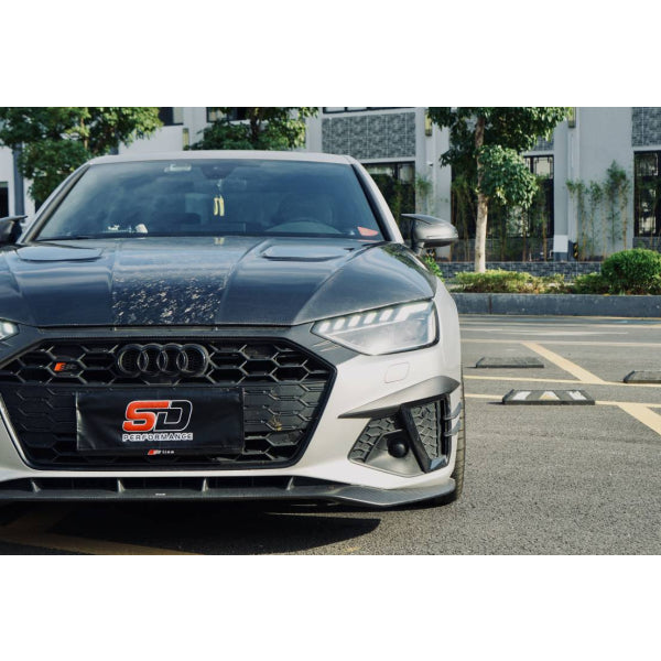 AE Design Frontläpp i pre-preg carbon för Audi S4 B9.5 2020– – bild 3