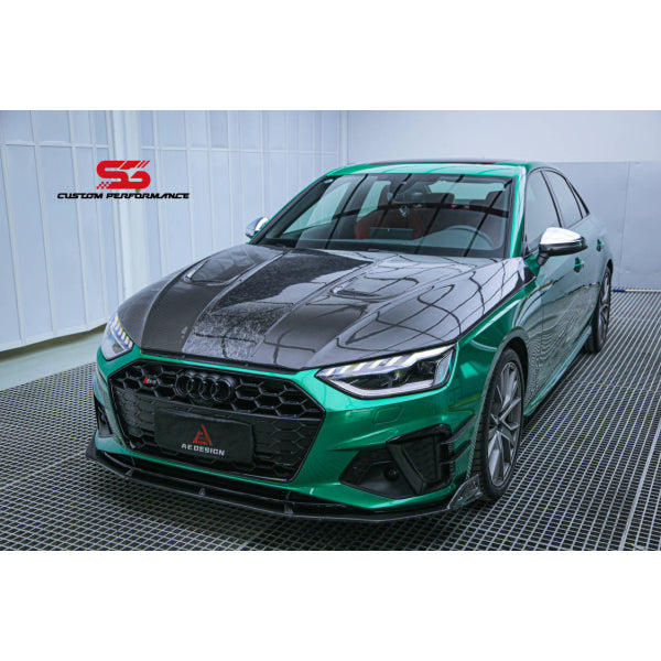 AE Design Canards till främre stötfångaren i pre-preg carbon för Audi S4 B9.5 2020– – bild 8