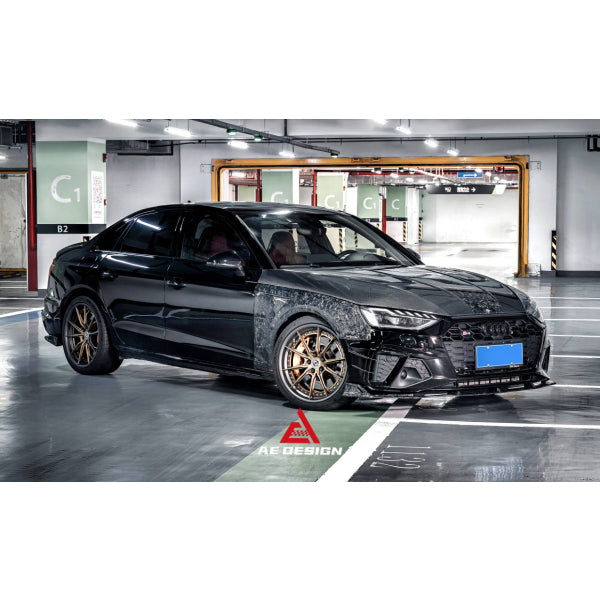 Framskärmar med luftintag i pre-preg carbon för Audi S4 B9.5 2020–