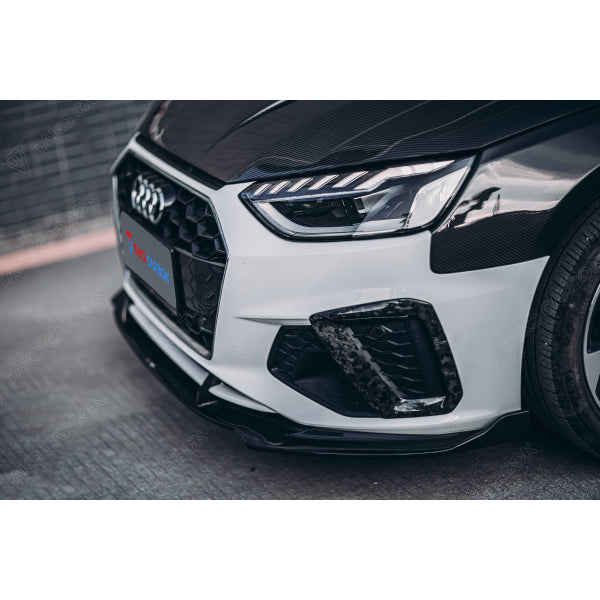 Främre stötfångardekorer i pre-preg carbon för Audi A4 B9 2020– TAKD