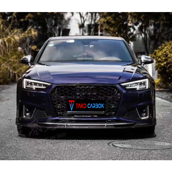 Frontläpp i pre-preg carbon för Audi A4/S4 B9 2019– – TAKD