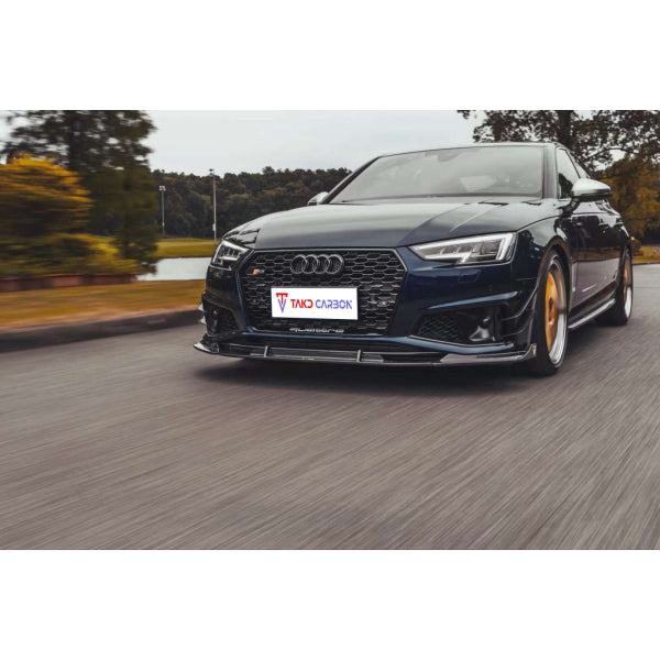 Frontläpp i pre-preg carbon för Audi A4/S4 B9 2019– – TAKD