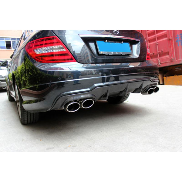 Bakre diffusor i carbon för Mercedes-Benz C-klass W204 C63 AMG 2012–2014