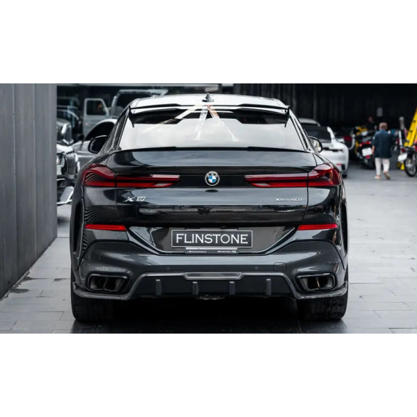 Bakre diffusor med sidopaneler i carbon för BMW X6 G06 M-paket 2019–2024