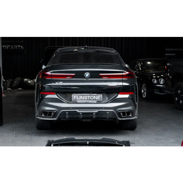 Bakre diffusor med sidopaneler i carbon för BMW X6 G06 M-paket 2019–2024