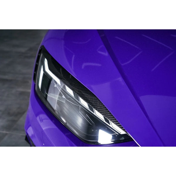 Strålkastarlister (ögonbryn) i pre-preg carbon för Audi RS5 B9 2020–2022