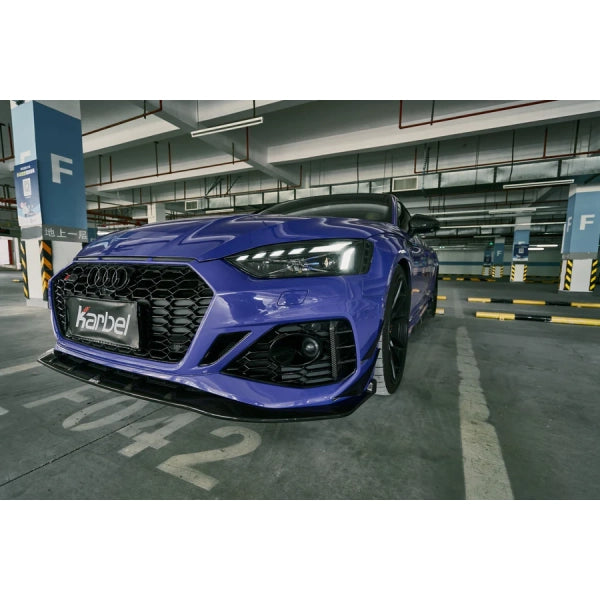 Främre stötfångardekorer i pre-preg carbon för Audi RS5 B9 2020–2022