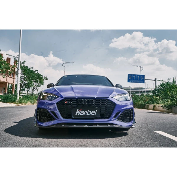 Frontläpp i pre-preg carbon för Audi RS5 B9.5 2020–2022