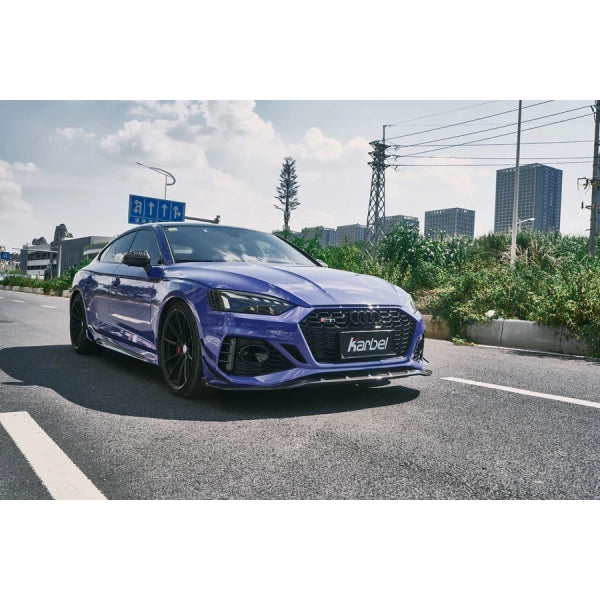 Frontläpp i pre-preg carbon för Audi RS5 B9.5 2020–2022 – bild 5