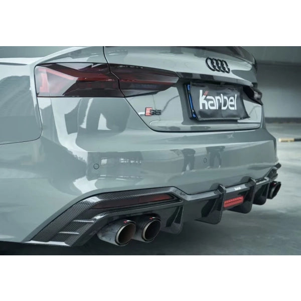 Bakre diffusor i pre-preg carbon för Audi A5 S line / S5 B9.5 2020– variant 2