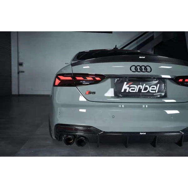 Bakre diffusor i pre-preg carbon för Audi A5 S line / S5 B9.5 2020– – variant 1