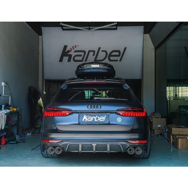 Bakre diffusor i pre-preg carbon V2 för Audi A6 Allroad 2019–2022