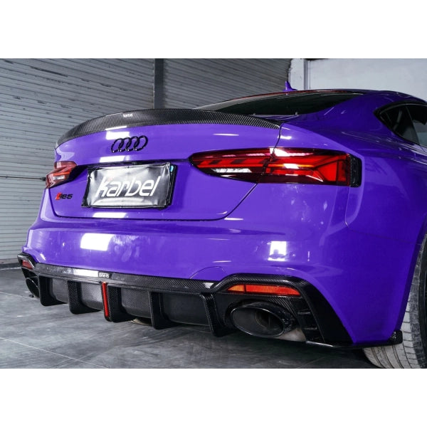 Bakre diffusor i pre-preg carbon för Audi RS5 B9.5 2020–2022 – variant 1