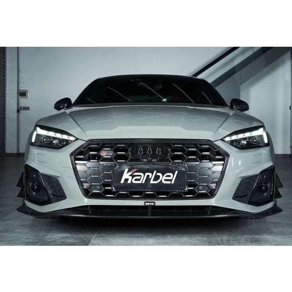 Frontläpp i pre-preg carbon för Audi A5 S line / S5 B9.5 2020–2022 variant 1 – bild 2