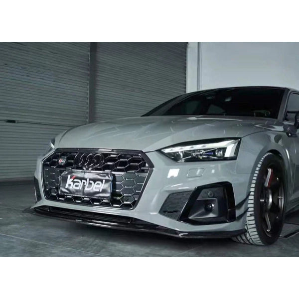 Frontläpp i pre-preg carbon för Audi A5 S line / S5 B9.5 2020–2022 variant 1 – bild 4