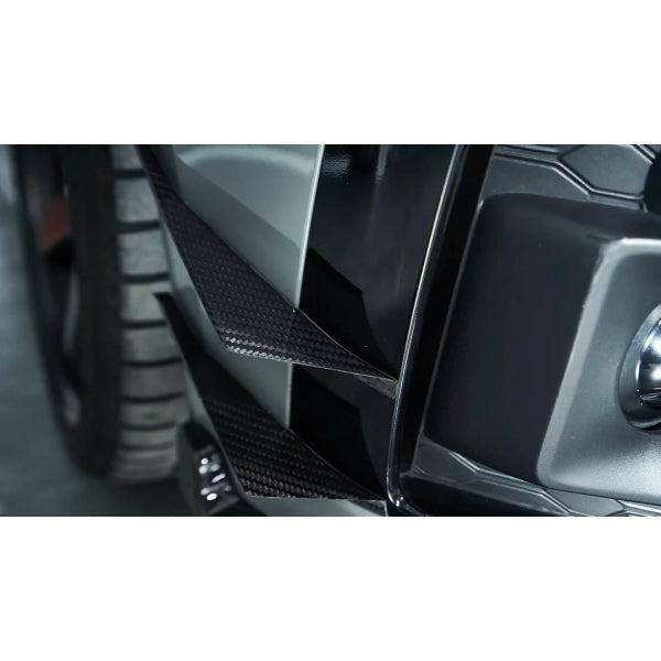 Canards till frontstötfångare i pre-preg carbon för Audi A5 S line / S5 B9.5 2020–