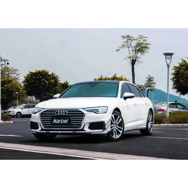 Canards till frontstötfångare i pre-preg carbon för Audi A6 S line / S6 / A6 Avant 2019–2022
