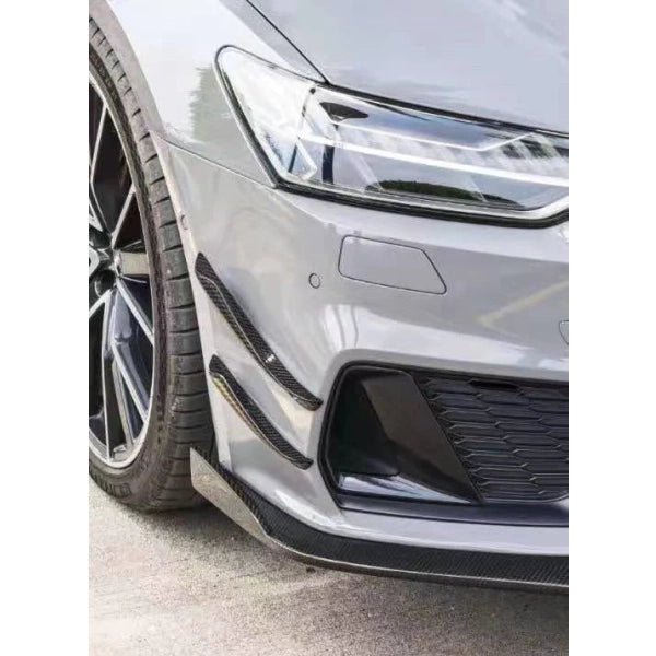 Canards till frontstötfångare i pre-preg carbon för Audi A7 / S7 2019–2022