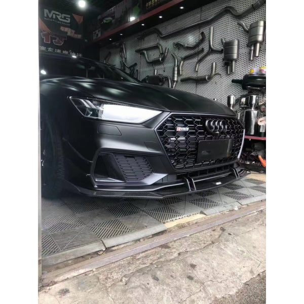 Canards till frontstötfångare i pre-preg carbon för Audi A7 / S7 2019–2022