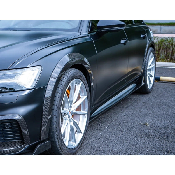 Skärmbreddningar i pre-preg carbon för Audi A6 allroad 2019–2022