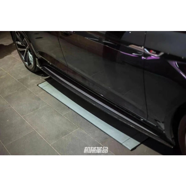 Sidokjolar i pre-preg carbon för Audi A5 S line & S5 B9/B9.5 2017– – bild 4