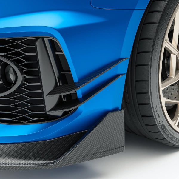 Främre canards i pre-preg carbon för Audi RS5 B9.5