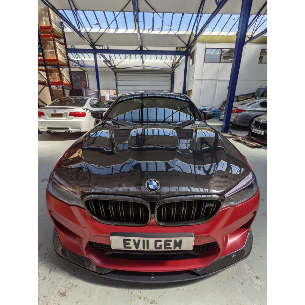 Motorhuv i pre-preg carbon för BMW M5 F90 2018–2023