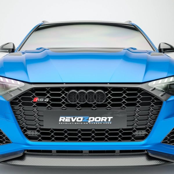 Frontgrill i pre-preg carbon för Audi RS4 B9.5 (2020–)
