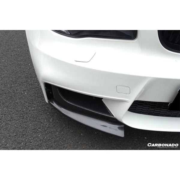 Sidosplitters till främre stötfångare i carbon för BMW 1M E82 Coupé