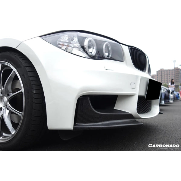 Sidosplitters till främre stötfångare i carbon för BMW 1M E82 Coupé