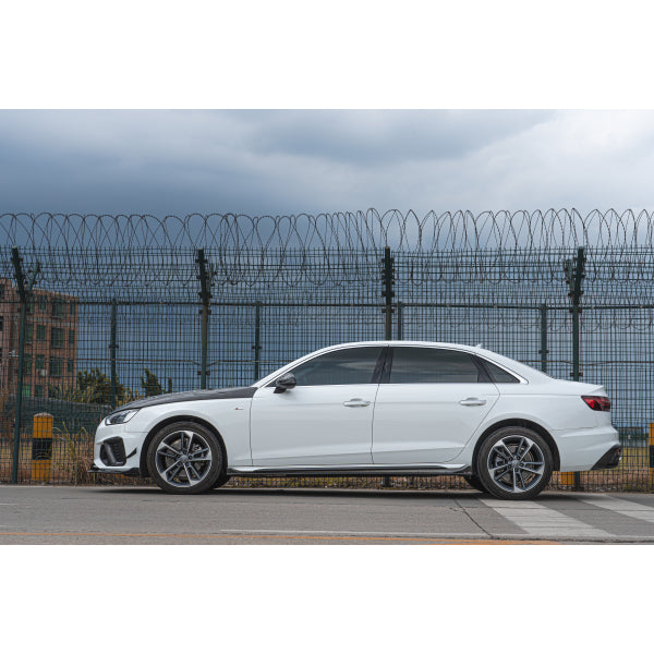TAKD sidokjolar i pre-preg carbon för Audi A4/S4/RS4 B9 2020–