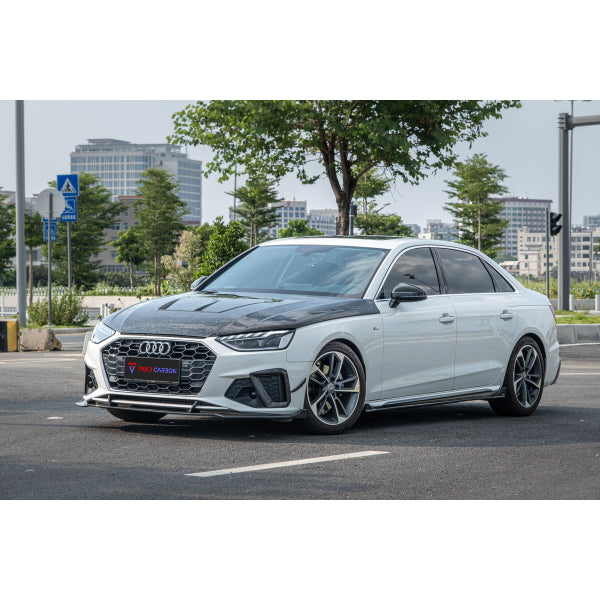 TAKD sidokjolar i pre-preg carbon för Audi A4/S4/RS4 B9 2020– – bild 3