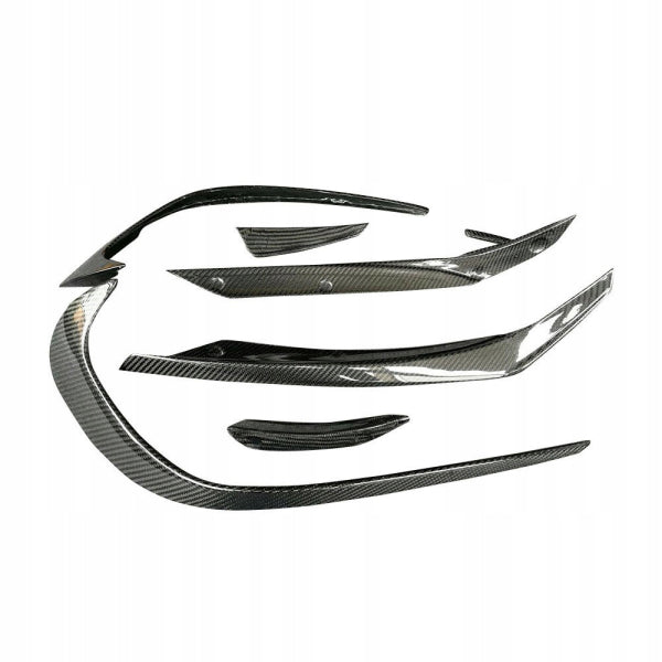 Frontspoilerset (6 delar) i carbon för Mercedes-AMG A45 facelift (2016–2018)