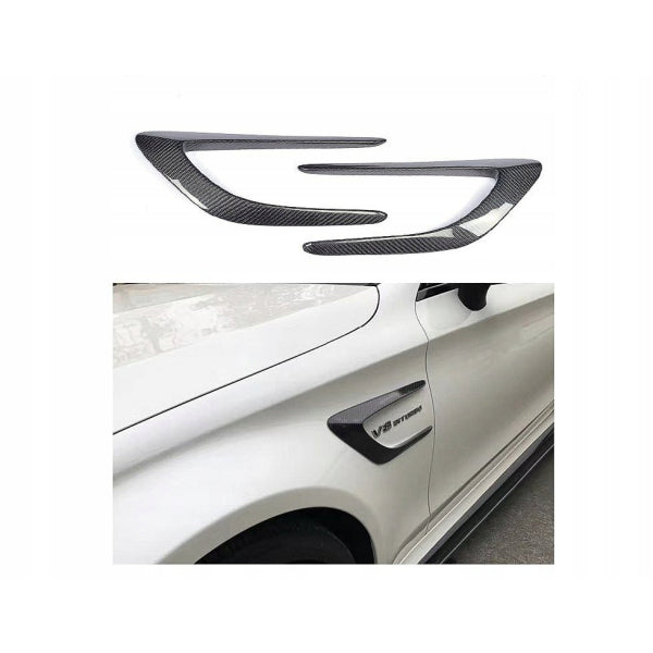 Skärmventiler i carbon för Mercedes-Benz C-klass W205 C63/C43 Sedan/Kombi