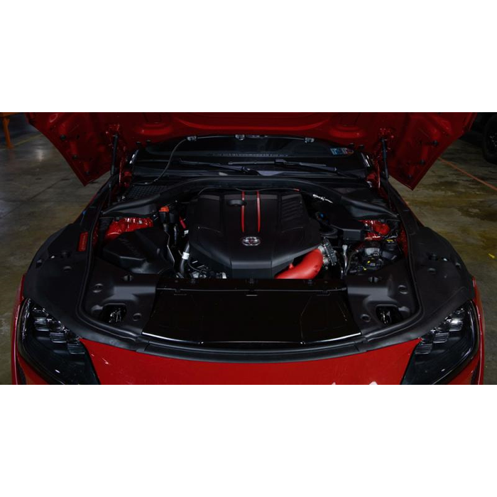 Mishimoto Laddluftsrör (charge pipe) Toyota GR Supra 3.0 A90 2020– (Röd) – bild 4