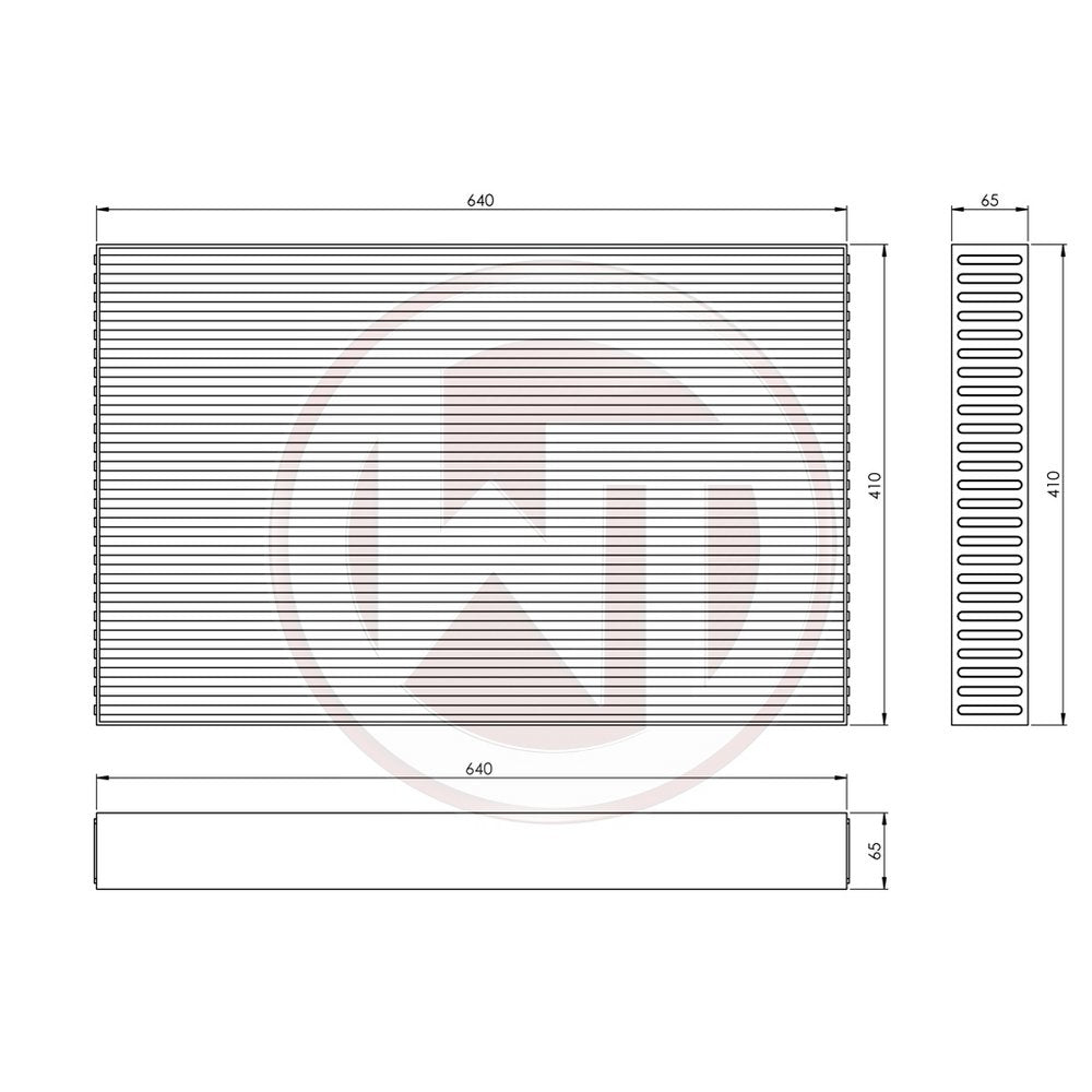 Wagner Tuning Competition Intercoolerkärna 640x410x65 mm