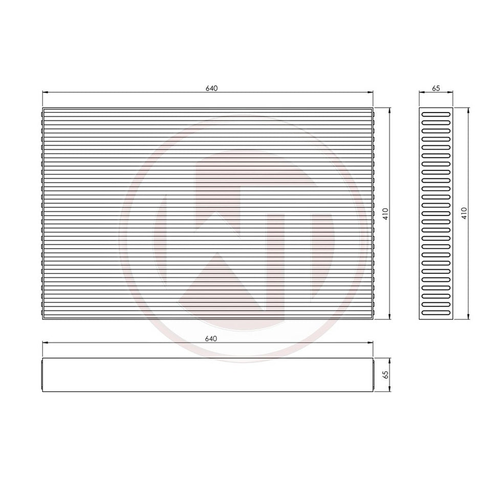 Wagner Tuning Competition Intercoolerkärna 640x410x65 mm – bild 5