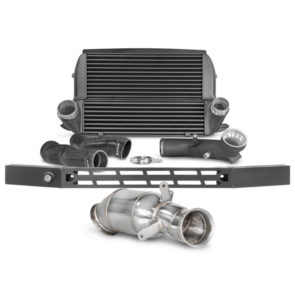 Wagner Tuning Competition-paket EVO3 intercooler + downpipe – BMW M135i F20/F21 & M235i F22/F23 N55 07/2013– (300 CPSI-kat)