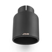 Angle-cut, rolled edge Rostfritt stål Ändrör with black coating PROM.KSZC101