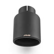 Angle-cut Rostfritt stål Ändrör with perforated diffuser and a black coating PROM.KSZC76DP